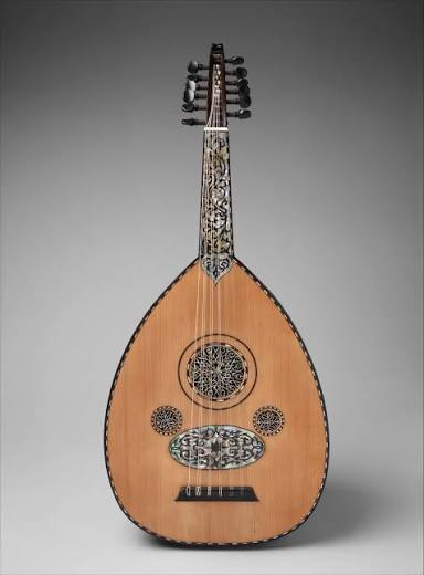 A traditional oud, the fretless lute of Arabic and Andalusian music
